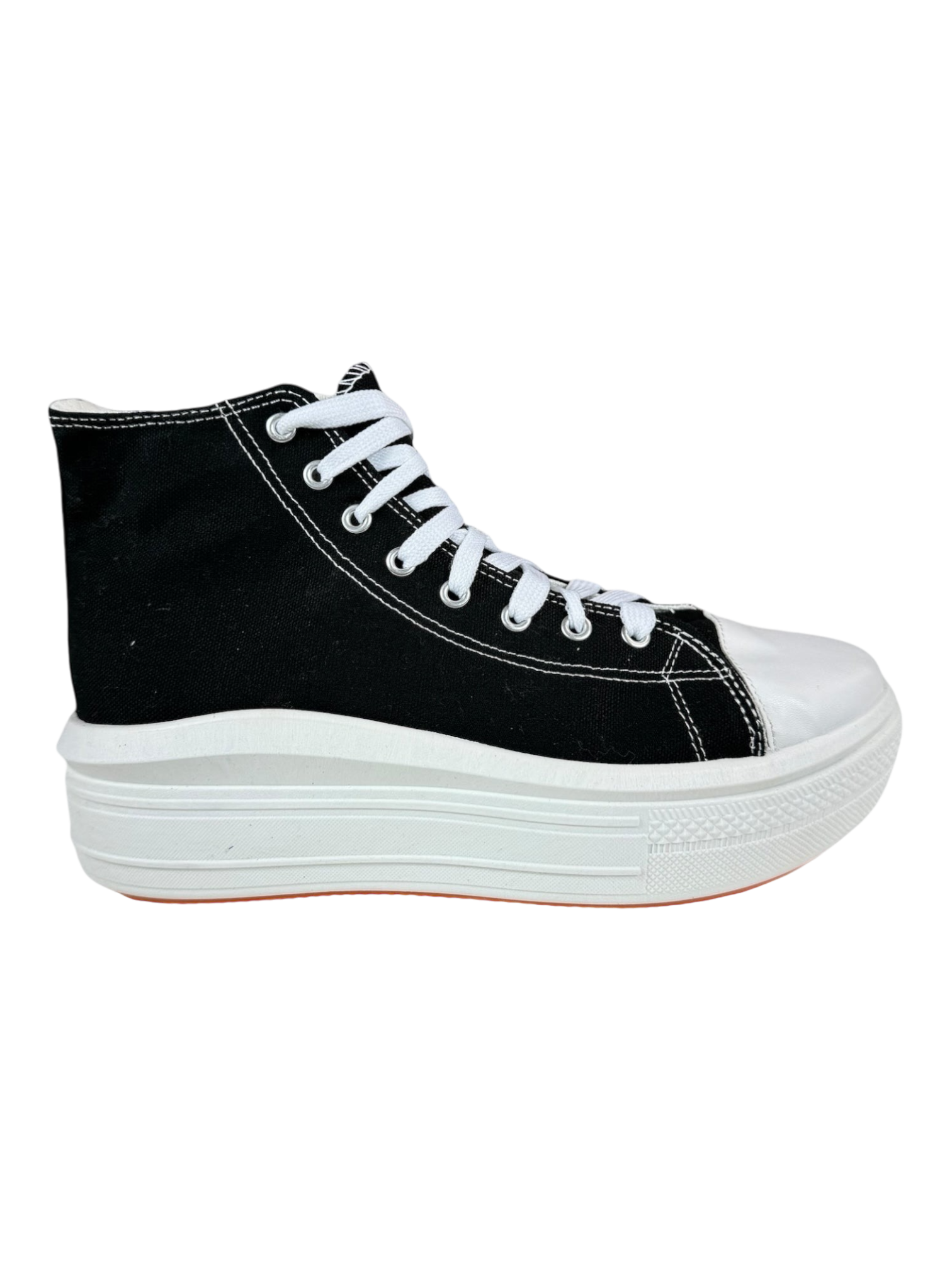 Zapatillas bota con plataforma negras modelo Onda EverlyX