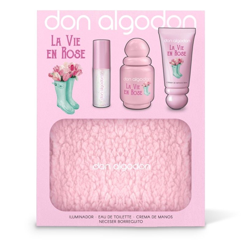 Set mujer la vie en rose don algodón