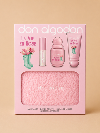 [EVER016069] Set mujer la vie en rose don algodón